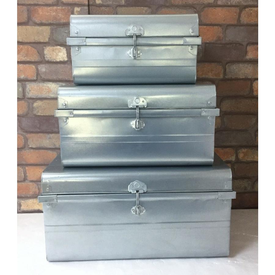 ブリキボックス 素材感 S M Lセット Newクラシックトランクbox 収納ボックス 3セット トランクセット アンティーク風 インテリア雑貨店happychoco 通販 Yahoo ショッピング