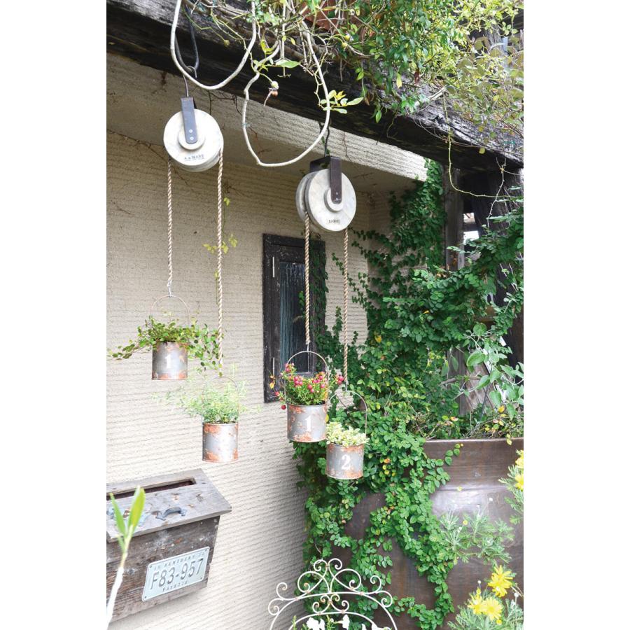 ダブル缶滑車プランターs Aziazi アジアジ ガーデニング 滑車型 プランター ガーデニング 鉢 多肉植物 オブジェ カフェ風 ジャンクガーデン アンティーク風 インテリア雑貨店happychoco 通販 Yahoo ショッピング