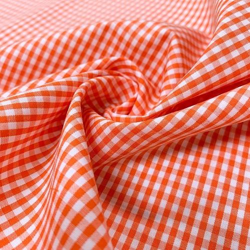 50cm単位 4mまでメール便対応 コットン ギンガムチェック 2mm 小さめ格子 生地 青 紺 黄色 緑 オレンジ 播州織 日本製 布 綿100 先染め ハッピーサークルyahoo ショップ 通販 Yahoo ショッピング