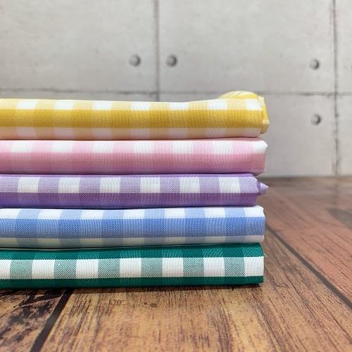50cm単位】【3mまでメール便対応】 コットン ギンガムチェック 水色