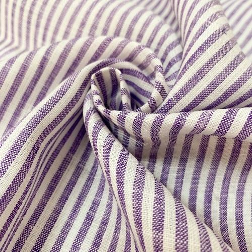 50cm単位】【2mまでメール便対応】 夏服 リネン 3mm 生地 ストライプ  