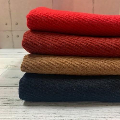50cm単位】【宅配便のみ】 ウール 紺 赤 茶色 無地 厚手 秋冬 フランス
