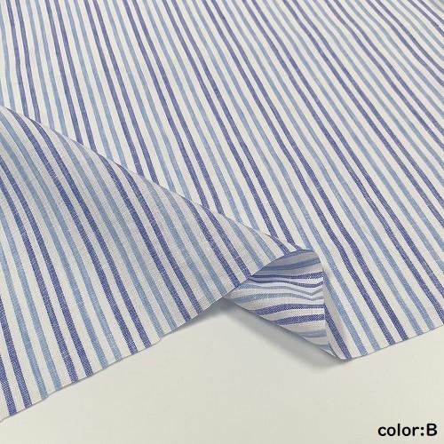 50cm単位】【2mまでメール便対応】 夏服 リネン 生地 ストライプ 縦縞
