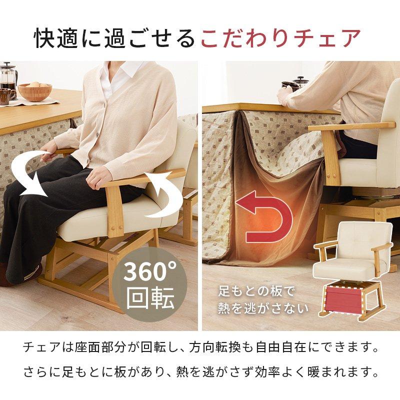 こたつテーブルセット ご機嫌印字機 幅105×80糎 矩形 高さ調節する こたつ+薄掛け布団