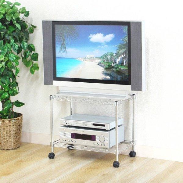 メタルラック　テレビ台　70cmx70cmx高さ51cm タイムセール中) スチールラック 2段 おしゃれ テレビ台 メタルラック