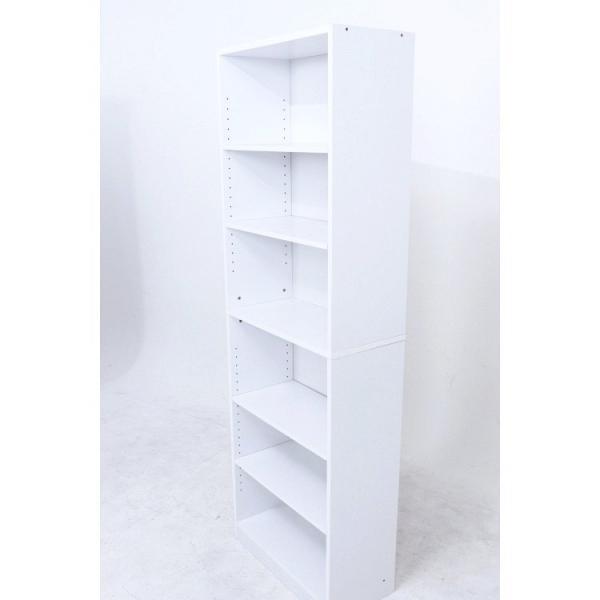 コミックラック 幅60 高さ180 おしゃれ 白 ホワイト 本棚