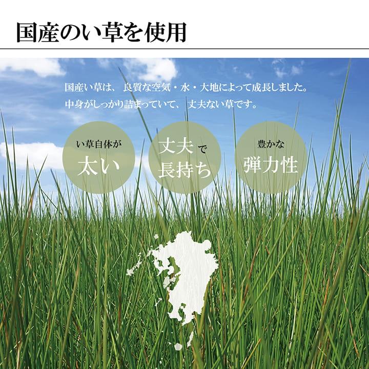 い草カーペット 江戸間 約174×174cm 2畳 和モダン 抗菌防臭 夏 おしゃれ_5