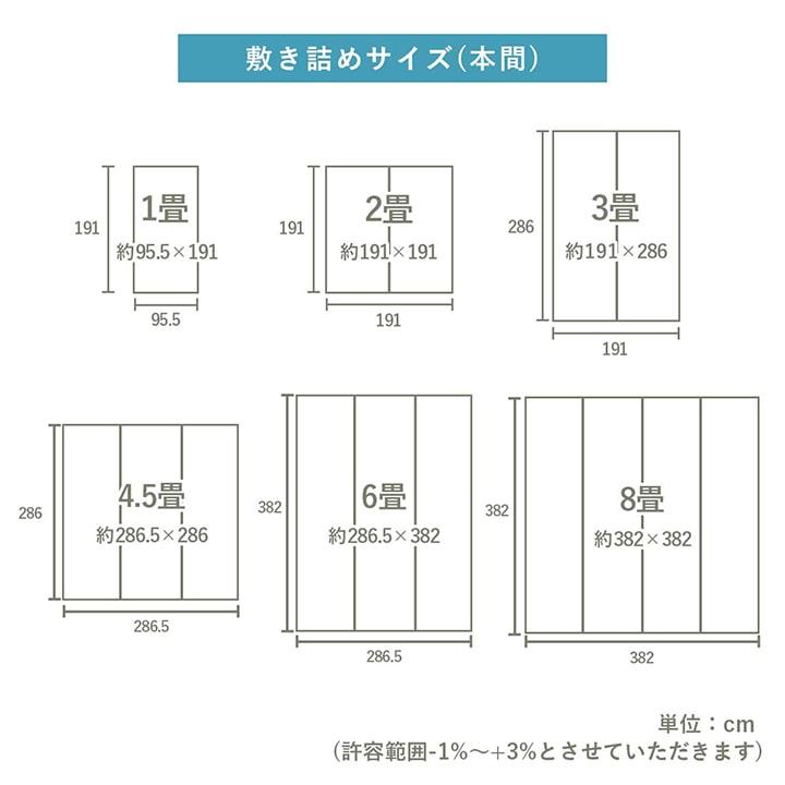 (タイムセール中) い草カーペット 江戸間 約174×261cm 3畳 消臭 夏 おしゃれ_14