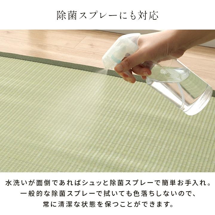カーペット 洗える 約261×352cm 6畳 無地 除菌スプレー対応 レジャーシート おしゃれ_11