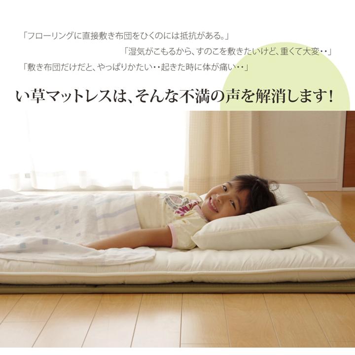 (タイムセール中) 畳マットレス 約140×210cm ダブル 夏用 い草 寝ござ おしゃれ_2