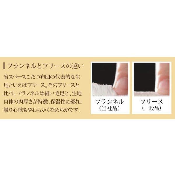 ダイニングこたつ布団 長方形 おしゃれ はっ水リバーシブル 252×222 省スペース 90×60cmこたつ用_12