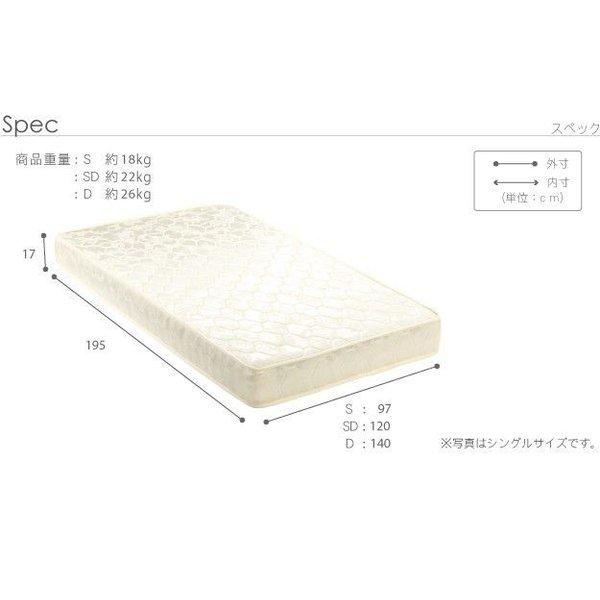 マットレス ダブル ポケットコイル おしゃれ スプリング マットレスのみ_14