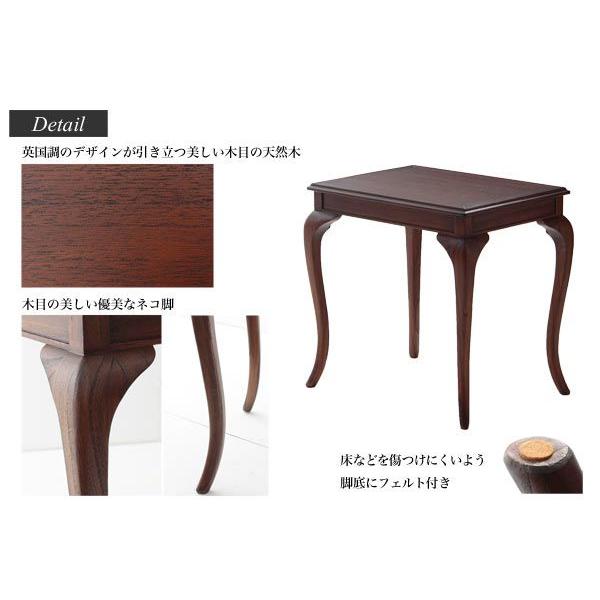 コーヒーテーブル 61cm アンティーク調の画像