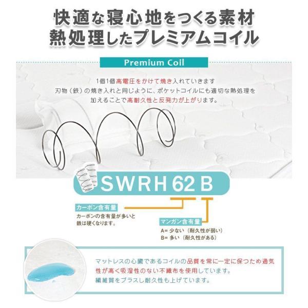 マットレス ダブル おしゃれ 3Dメッシュポケットコイル