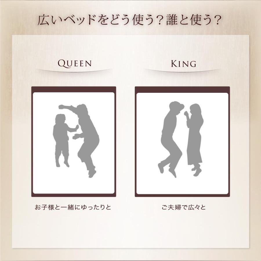 クイーンベッド マットレス付き クイーン(Q×1) コンセント 棚 スタンダードポケットコイル 組立付き_4