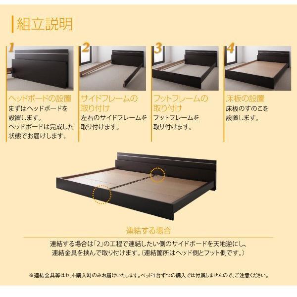 セミダブルベッド マットレス付き ボンネルコイル 連結ベッド_17