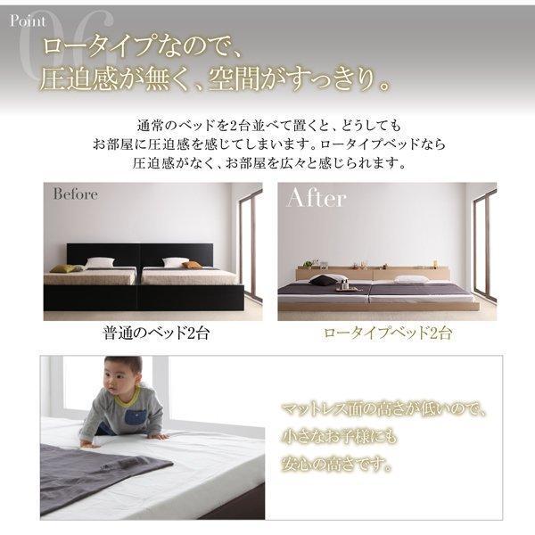 (タイムセール中) キングサイズベッド WK260(SD+D) フレームのみ ローベッド_12