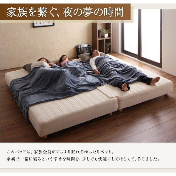 キングサイズベッド ポケットコイル グランドタイプ 脚15cm 日本製 脚付きマットレスベッド_4