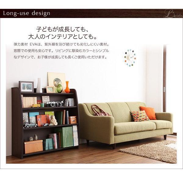 (タイムセール中) 絵本ラック レギュラー 本棚 おしゃれ ソフト素材 大型収納 子供用家具 完成品 絵本棚