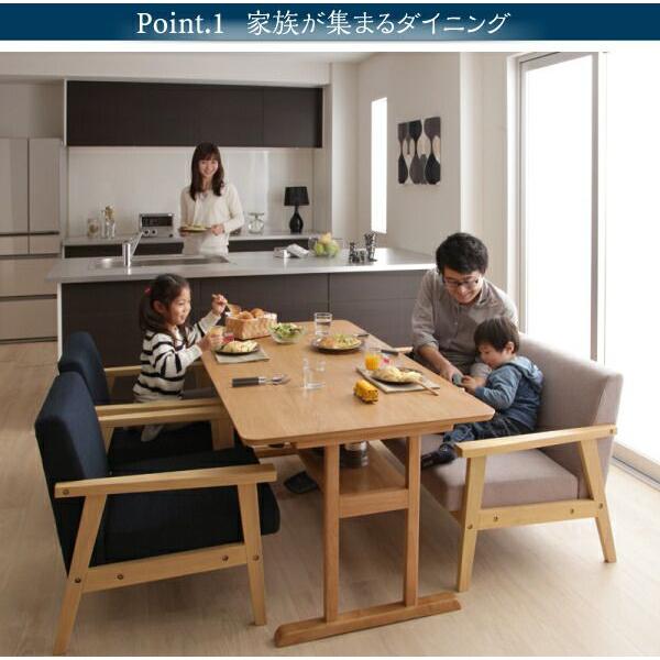 食卓テーブル 120cm 4人用 モダン 組立付き_4