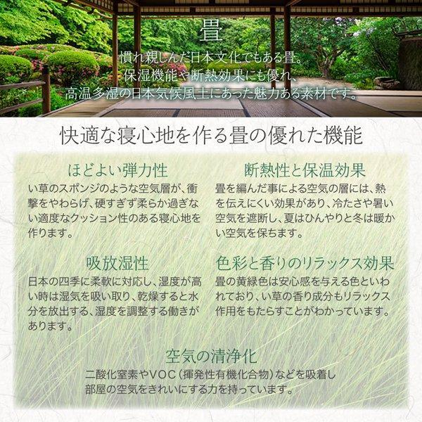 セミダブルベッド 畳ベッド 国産畳 深さグランド 日本製 大型収納