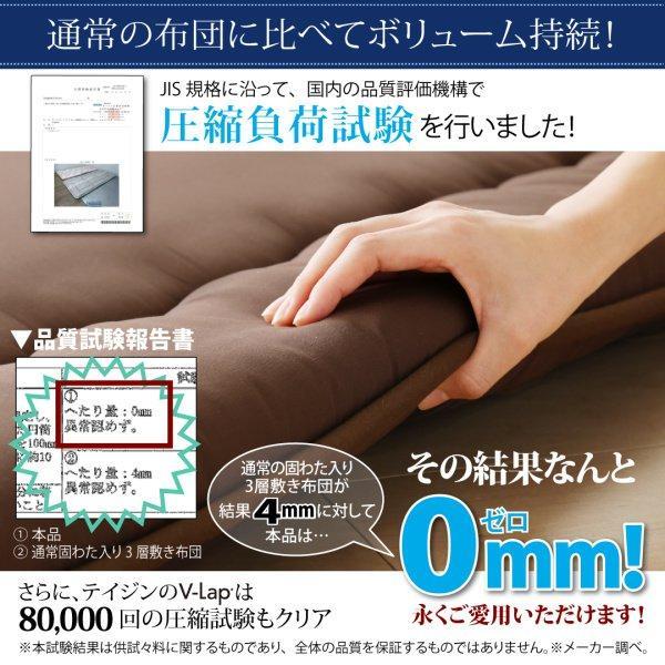 敷き布団 セミダブル 超軽量・高弾力敷布団 腰痛 テイジン 日本製 敷ふとん_11