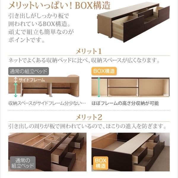 セミシングルベッド マットレス付き 薄型スタンダードボンネルコイル 収納付き 国産収納ショート丈ベッド