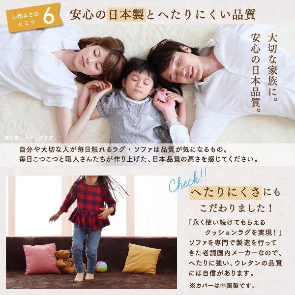 ラグマット 約3畳 250×174cm(大) おしゃれ 2点セット(ラグ+カバー) 厚手 プレイマット_10