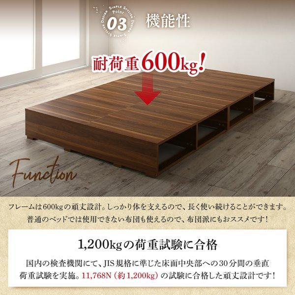 セミダブルベッド マットレス付き スタンダードポケットコイル 引き出し収納なし ヴィンテージモダン風 おしゃれ 収納付き_9