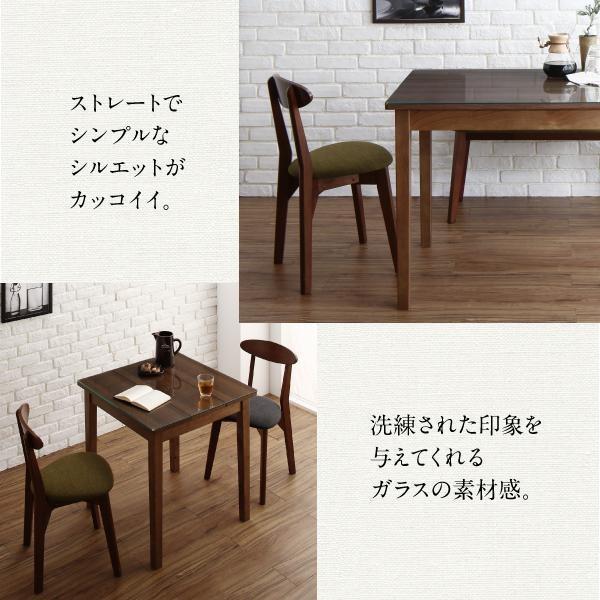 スツール 足置き・オットマン おしゃれ ガラス×天然木製 異素材MIX_6