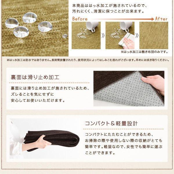 (ひと休み大売り出し中) こたつ敷き布団 185×185糎 格好のいい ラグタイプ 洗えるジャかばい立て織ぬい目絵図面こたつ布団