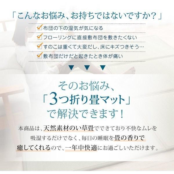 畳マットレス シングル 折りたたみ 日本製 い草 置き畳_3