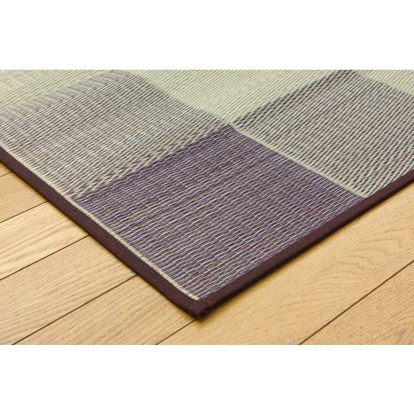 い草カーペット 江戸間4.5畳 261×261cm おしゃれ 国産 花ござ ブロック柄_14