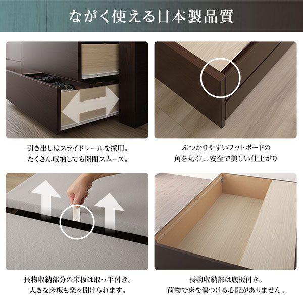 (組立設置) セミシングルベッド マットレス付き ポケットコイル ショート丈 薄型_9