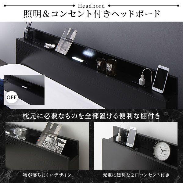 ローベッド シングル マットレス付き 国産ポケットコイル すのこ_7