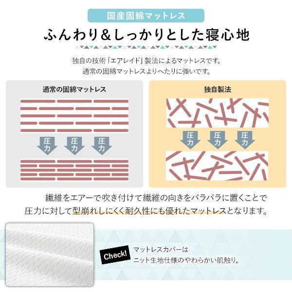 ソファーベッド マットレス付き おしゃれ 天然木 すのこ仕様