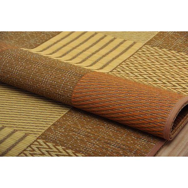 (タイムセール中) い草ラグ おしゃれ 江戸間3畳 約174×261cm 花ござ 国産