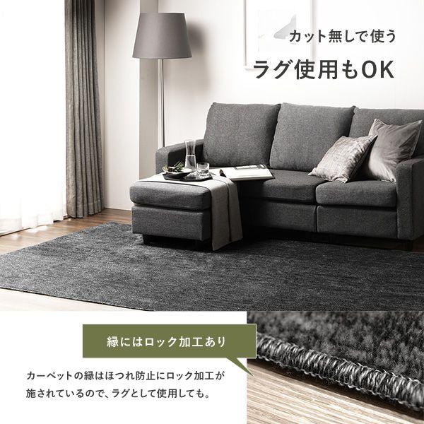 (タイムセール中) ラグマット 江戸間6帖 約261×352cm おしゃれ 冬 日本製 ホットカーペット 床暖房対応