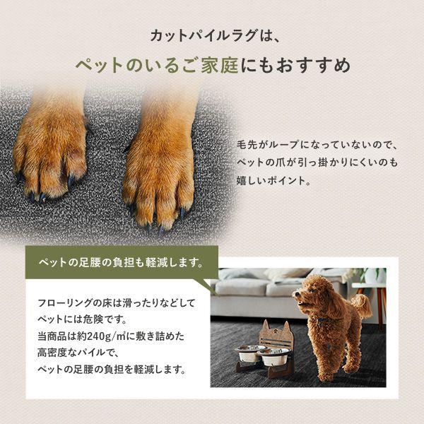 (タイムセール中) ラグマット 江戸間6帖 約261×352cm おしゃれ 冬 日本製 ホットカーペット 床暖房対応