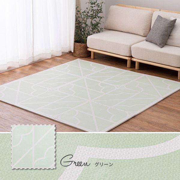 (タイムセール中) プレイマット 36枚入(9枚組×4個) 約60×60×1.2cm 冬 洗える ホットカーペット対応_12