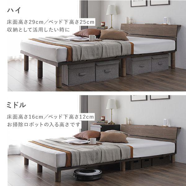 (タイムセール中) ローベッド ベッドフレームのみ シングル すのこ 頑丈