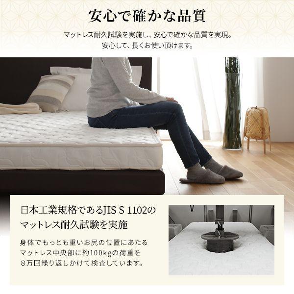 マットレス 三つ折り クイーン ポケットコイル 通常丈 快眠 体圧分散_9