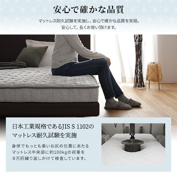 (タイムセール中) マットレス 三つ折り キング ポケットコイル 通常丈 竹炭 快眠 体圧分散_9