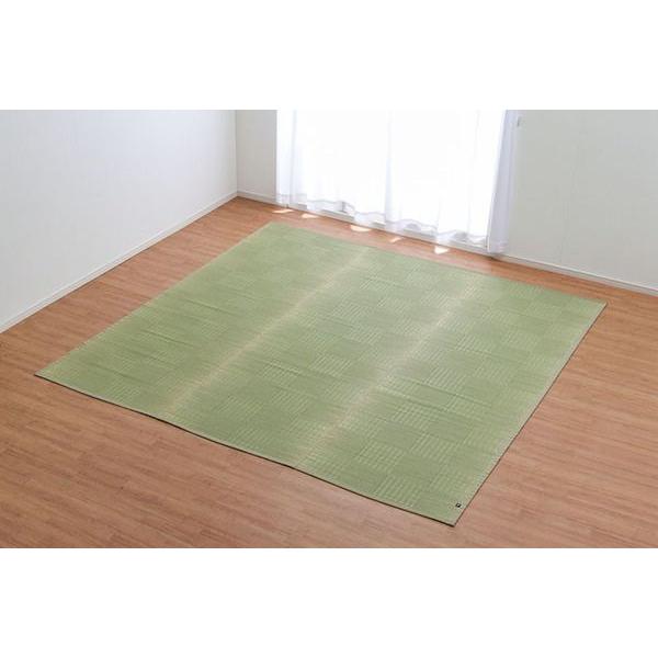 い草カーペット 上敷き 江戸間2畳 約174×174cm 純国産い草 格子柄_13
