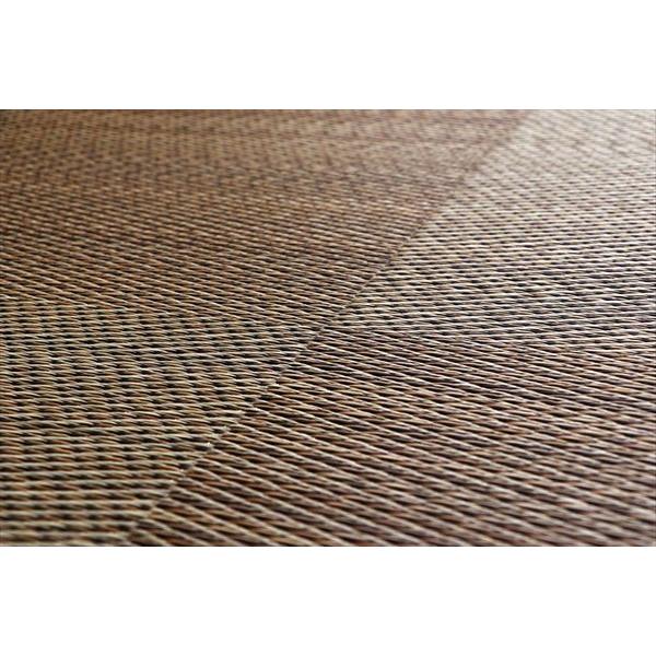 ユニット畳 2枚セット 約82×82×1.7cm 国産い草 ブラック 軽い すべり止め_18