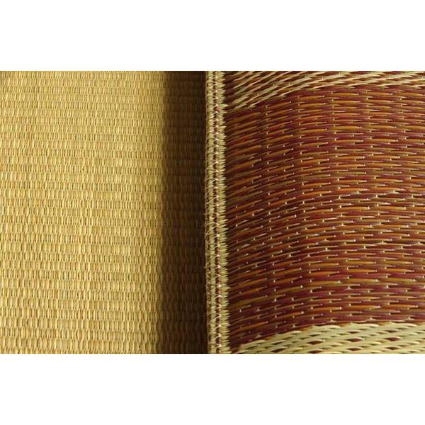 座布団 おしゃれ 2枚組 約55×55cm 夏用 い草 ブロック柄 グリーン 日本製の画像