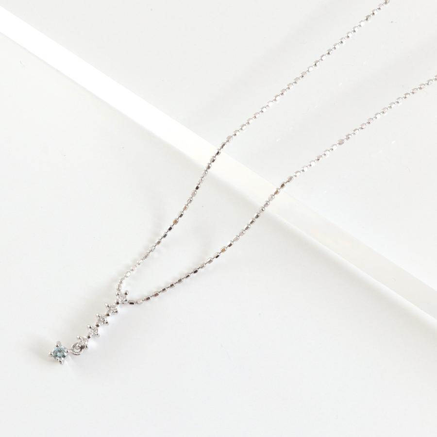 ネックレス ペンダント レディース K18 WG 18金 ホワイトゴールド 