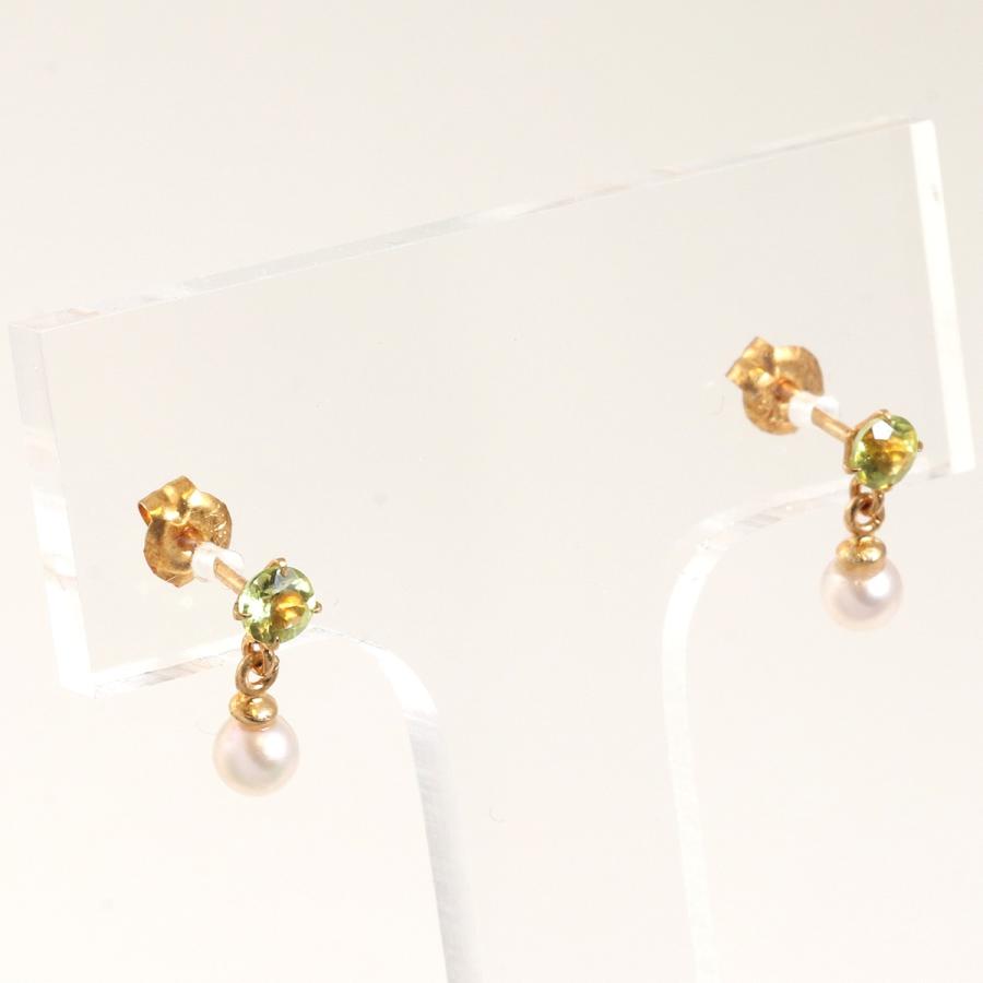 ピアス 一粒 天然石 ルビー パール ゆれる イヤリング ドロップ 誕生石 