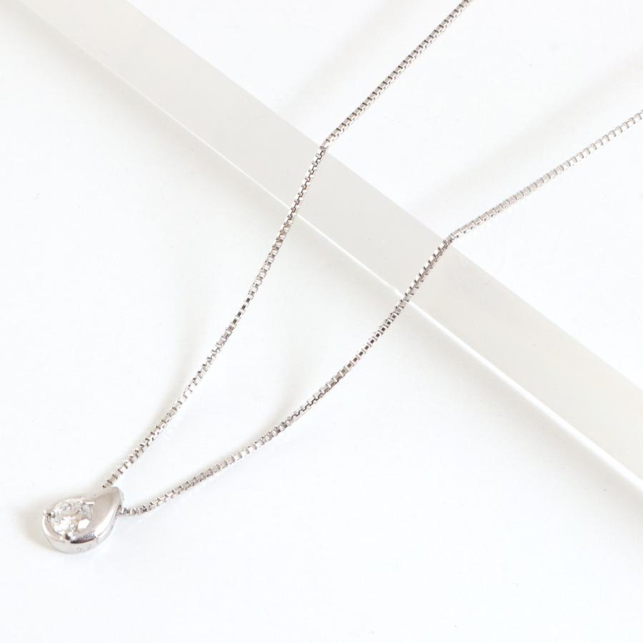 K18WG 涙型ペンダント ネックレス TASAKI/タサキ】 しずく型 ティアドロップ型 シェル