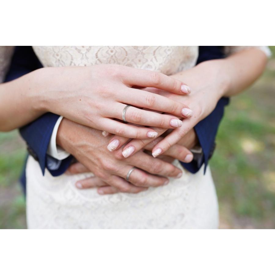 ペア リング 指輪 マリッジリング 結婚指輪 プラチナ 一粒 ダイヤモンド Pt 900 Pilot パイロット 2本 セット 金属アレルギー 刻印無料 マット つや消し P272の画像